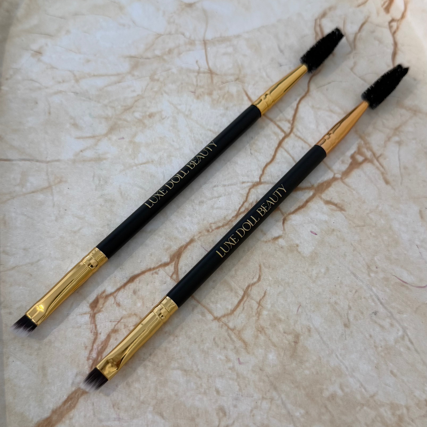 Dual Ended Angle Brush - Luxe Lash Dolls
